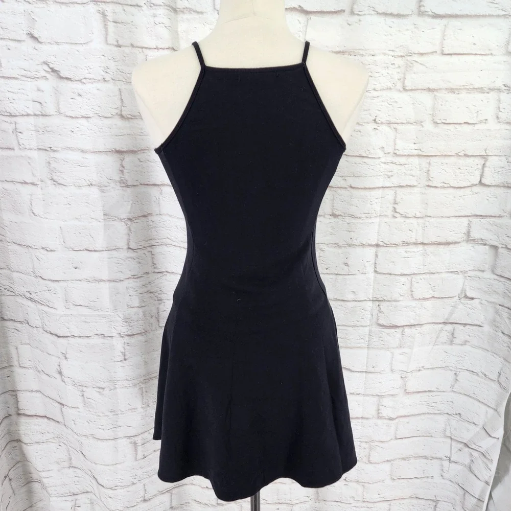 Brandy Melville Ballet Dress Black Preppy Mini Clean Girly Spaghetti OS Small - Picture 4 of 9